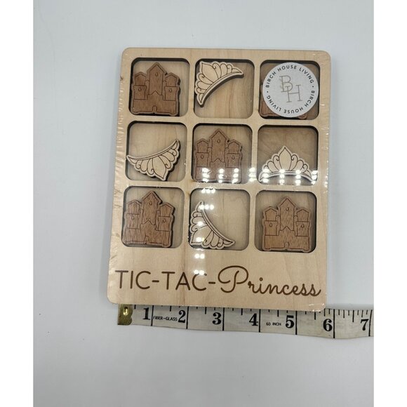 Tic-Tac-Toe Princess Game Birch House Living New Wood USA - Picture 4 of 4